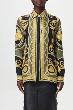 VERSACE Camicia Baroque di seta