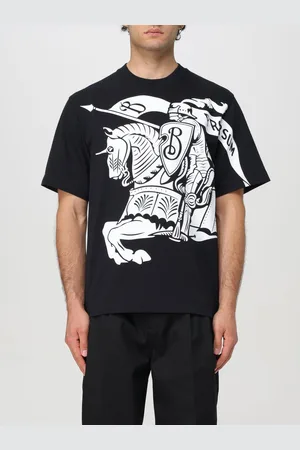 Burberry T-shirt di cotone con big logo