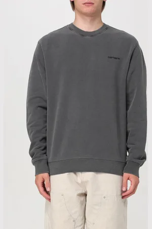 Carhartt Felpa in cotone con logo ricamato