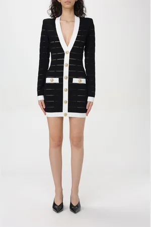 Balmain Abito in maglia di viscosa stretch