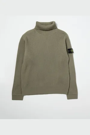 Stone Island Maglione in lana vergine a coste