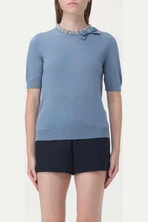 VALENTINO Maglia di lana vergine con fiocco