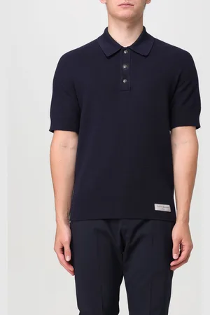 Balmain Polo in maglia di lana a costine