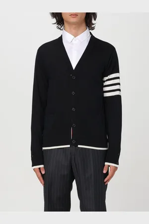 Thom Browne Cardigan 4-bar in lana vergine