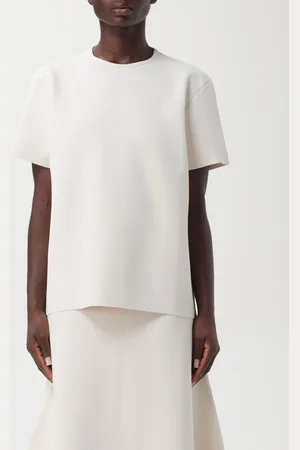 Jil Sander T-shirt a girocollo in viscosa