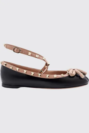 VALENTINO GARAVANI Ballerina Rockstud in vernice