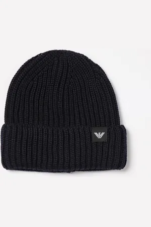 Emporio Armani Cappello in lana vergine a coste
