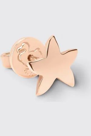 Dodo Orecchino stellina singolo in rosa 9 kt