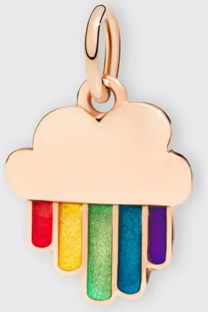 Dodo Ciondolo Arcobaleno in 9 kt e smalto