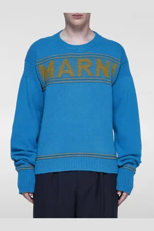 Marni Maglione in lana con logo jacquard