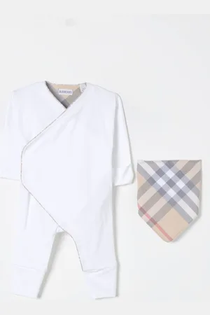Burberry Set tutina + bavaglino in cotone