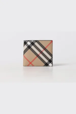 Burberry Portafoglio Vintage Check in cotone spalmato