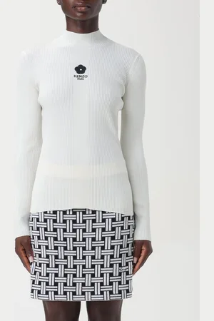 Kenzo Maglia in viscosa con logo Fiore