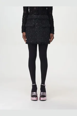 Msgm Gonna in tweed con paillettes all over
