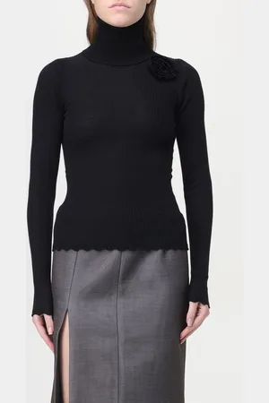 BLUMARINE Maglia a dolcevita con fiore