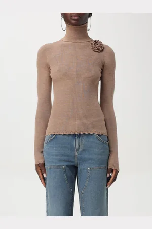 BLUMARINE Maglia a dolcevita con fiore