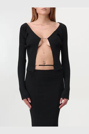 Jacquemus Cardigan La Maille Pralù in misto viscosa a coste