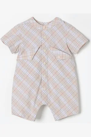 Burberry Tuta check in cotone