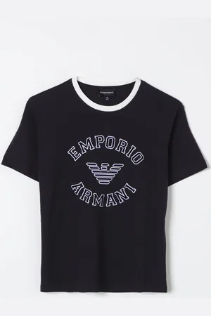 Emporio Armani T-shirt in cotone con stampa logo