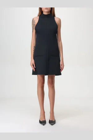 Courrèges Abito svasato in twill