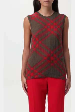 Burberry Top a girocollo check