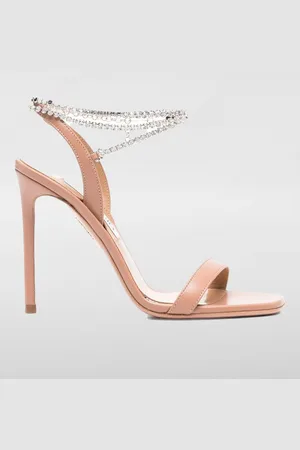 Aquazzura Sandalo So Nude in nappa con strass
