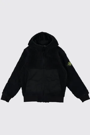 Stone Island Giacca teddy con cappuccio