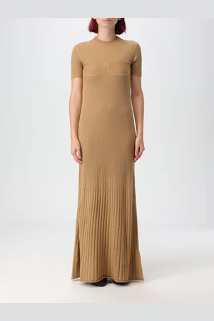 Max Mara Abito lungo con dettaglio impunturato