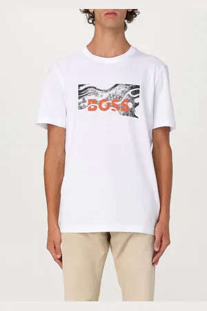 HUGO BOSS T-shirt in cotone con stampa logo