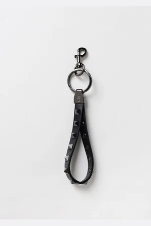 VALENTINO GARAVANI Portachiavi Rockstud in pelle