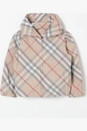 Burberry Giacca con cappuccio check
