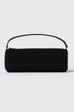 Alexander Wang Borsa in nylon con strass all over