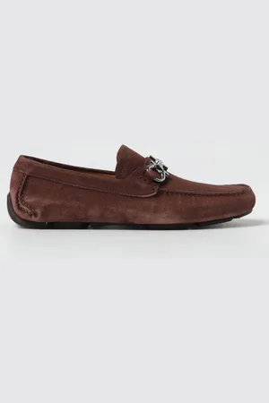 Salvatore Ferragamo Mocassino Gancini in camoscio