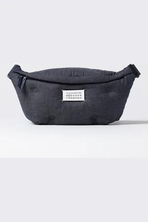 Maison Margiela Marsupio Glam Slam Denim in canvas capitonnè