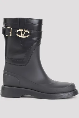 VALENTINO GARAVANI Stivaletto VLogo Signature in gomma e pelle