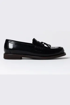 Brunello Cucinelli Mocassino in pelle spazzolata con nappe