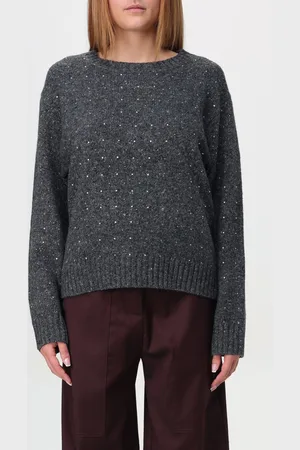 Pinko Maglia in lana con strass all-over