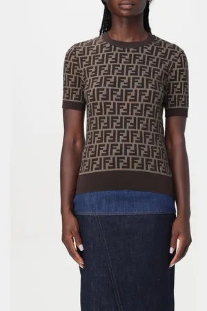 Fendi Maglia in cotone con monogram