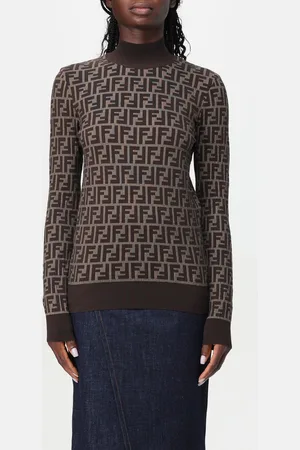 Fendi Maglia a lupetto in cotone FF