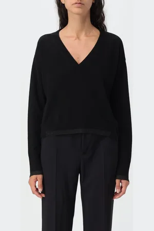 Pinko Maglia a v in lana e cashmere
