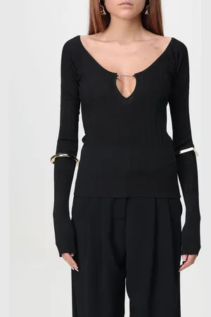 Jacquemus Maglia a v in misto viscosa