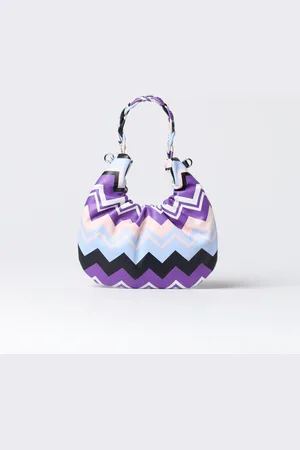 Missoni Borsa in pelle con motivo a zig zag