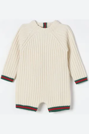 Gucci Tuta in maglia di lana a coste