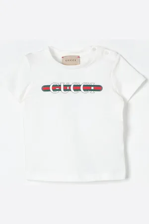 Gucci T-shirt in cotone con logo Web