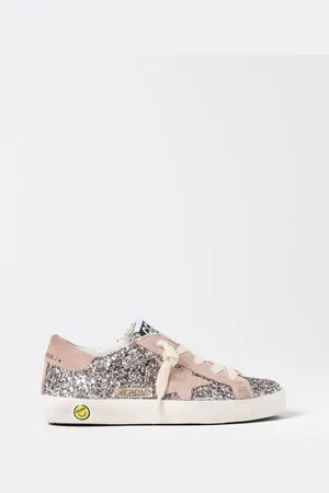 Golden Goose Sneakers Super-Star in camoscio used e glitter
