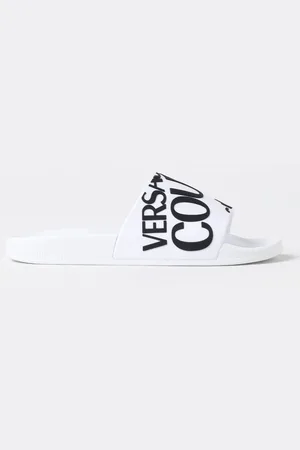 VERSACE Sliders in gomma con logo
