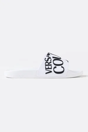 VERSACE Sliders in gomma con logo