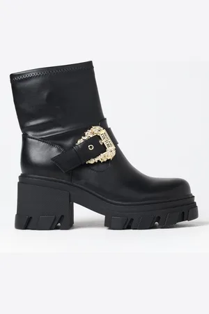 VERSACE Stivaletto in pelle sintetica