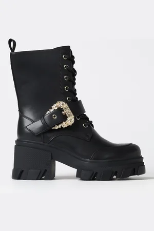 VERSACE Stivaletto in pelle sintetica