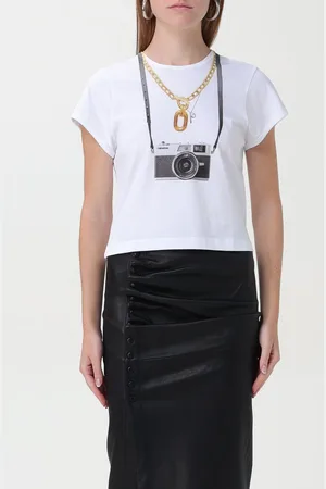 Paco rabanne T-shirt in cotone con stampa